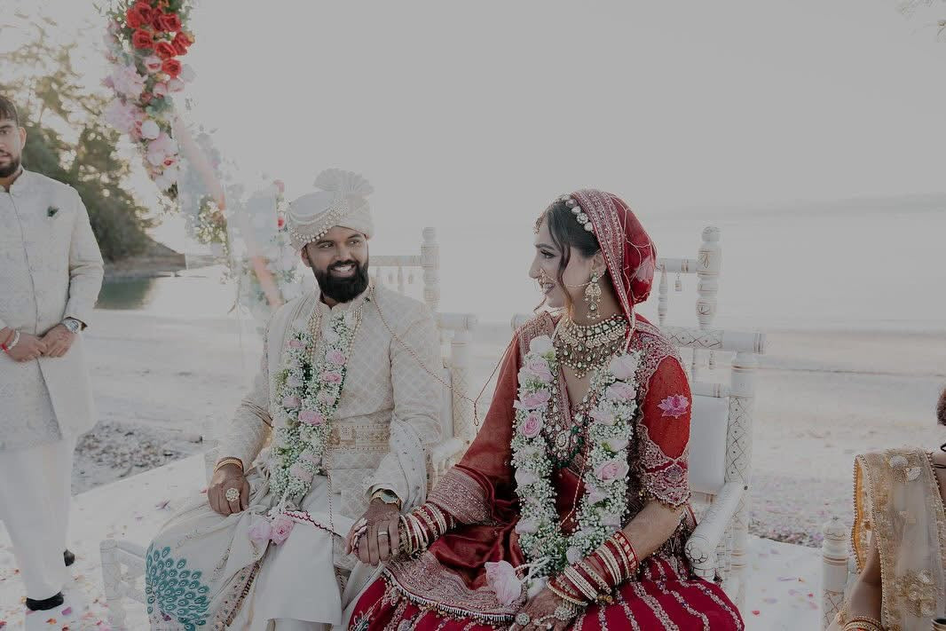 Bespoke White baby’s breath & Pink Rose garland