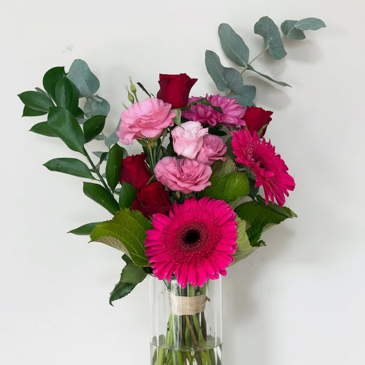 Ruby & Fuchsia Vase Arrangement